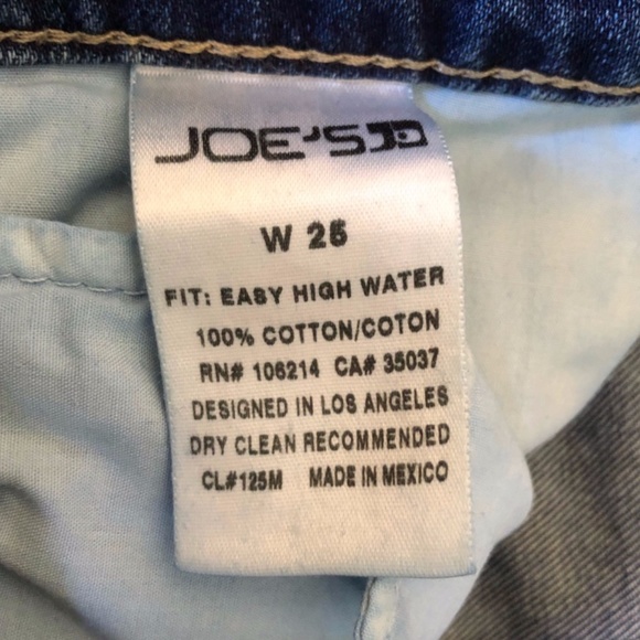 Joe's Jeans Blue Easy High Water Jeans 25 - Picture 10 of 11